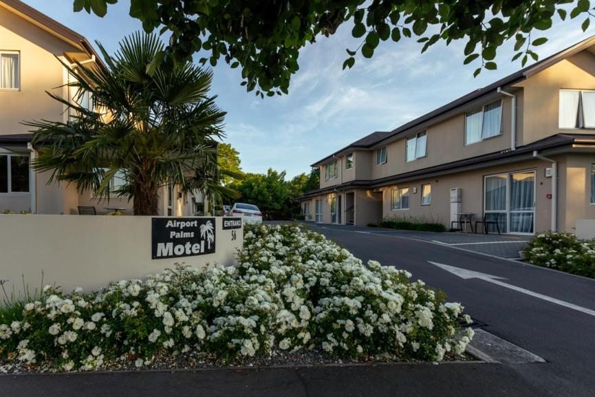 Airport Palms Motel Christchurch Exterior foto