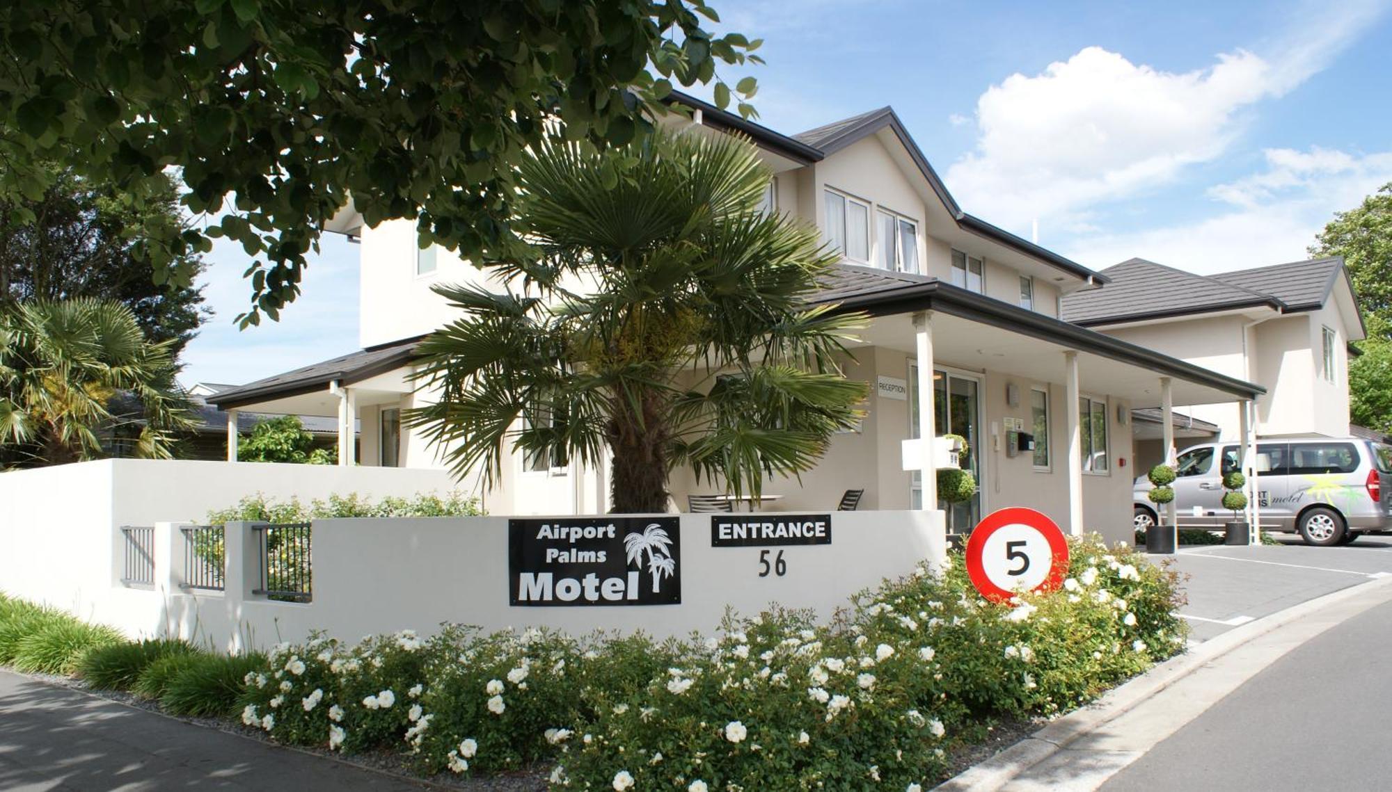 Airport Palms Motel Christchurch Exterior foto