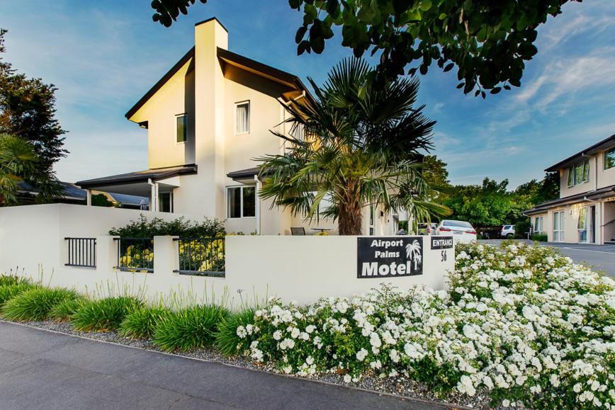 Airport Palms Motel Christchurch Exterior foto