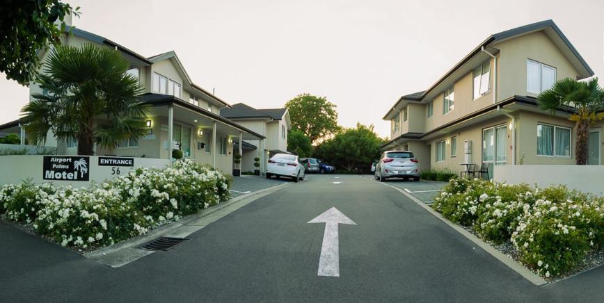 Airport Palms Motel Christchurch Exterior foto